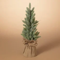 Artificial Table Top Spruce Tree With Burlap Base - 17in