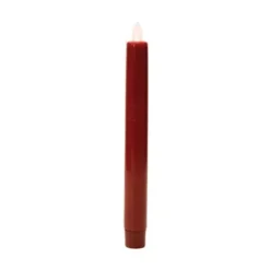 Flameless Taper Candle - Mystique LED - Red - 8in