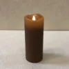 Battery Pillar Candle With Timer - 2x5 - Spice