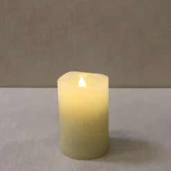 Battery Votive Candle With Timer - 2x3 - Ivory