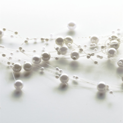 Beaded Garland - Cream & Ivory Pearl - 5ft