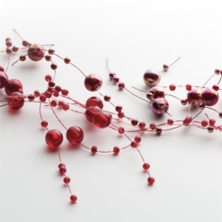 Beaded Garland - Garnet Pearl - 5ft