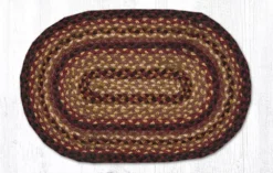 Braided Placemat - Small - Cherry/Chocolate/Cream - 10in X 15in