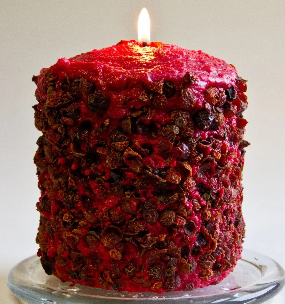 Cake Candle - Homespun Harvest - 5in X 4.5in