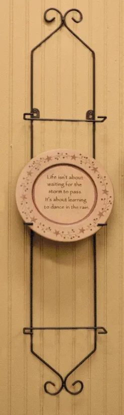 Decorative Plate Rack - Vertical 3 Plate Rack - Large