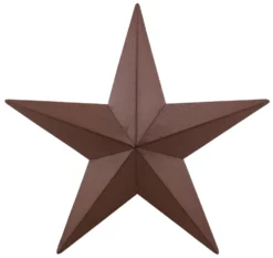 Decorative Metal Barn Star - Burgundy - 24in