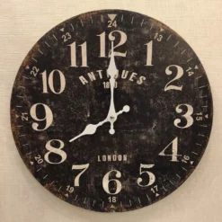 Decorative Wall Clock - Antiques - 13.25in