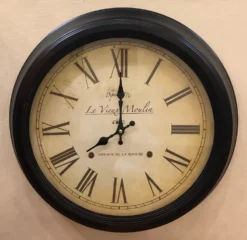 Decorative Wall Clock - Metal - Classic - 18.5in