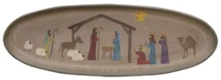 Decorative Wooden Tray - Oh Holy Night - 20.5in