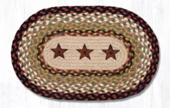 Braided Placemat - Small - Barn Stars - 10in X 15in