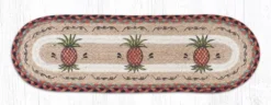 Earth Rug - Braided Stair Tread - Pineapple - 8.25x27