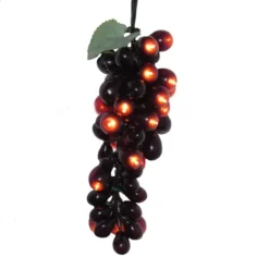 Electric Light Set - Warm White LED - Burgundy Grape Clusters