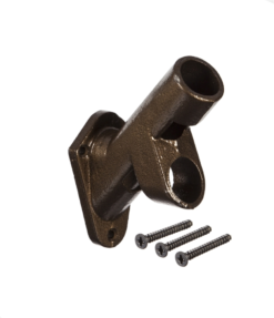 Flag Pole Bracket - Cast Iron 2-Position Bracket - 5.5in - Bronze