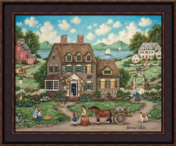 Framed Print - Cottage Gardens - 24x20 - Bonnie White