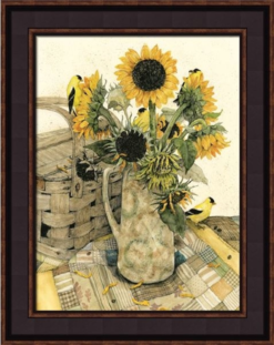 Framed Print - Country Sunflowers - 20x16 - Bonnie Fisher