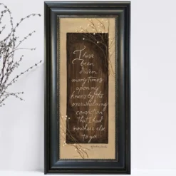 Framed Print - I Have Been Driven - Abraham Lincoln Quote - 12in X 22in