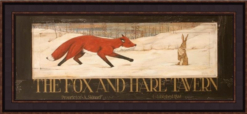 Framed Print - Fox And Hare - 29x14 - Terri Palmer