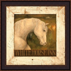 Framed Print - White Horse - 20x20 - Terri Palmer
