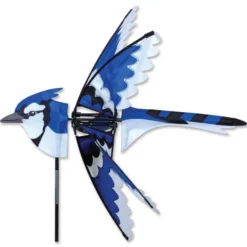 Garden Wind Spinner - Blue Jay - Kinetic - 25in