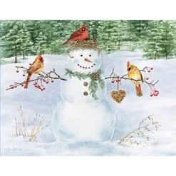 Lang Boxed Christmas Cards - Happy Snowman - Jane Shasky