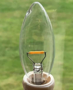 LED Candle Light Bulbs - Torpedo Bulb - 7 Watt Equivalent 120 Volt - 4 Pack