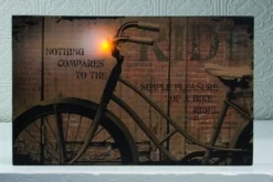 Lighted Canvas Pictures - Bike Ride - 10in X 16in
