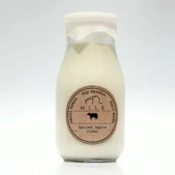 Milk Bottle Candle - Milk Reclamation Barn - Spiced Apple Cider