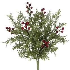 Mini Leaf & Berry Bundle - Green - 12 Inch