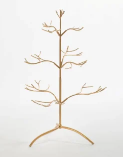Ornament Holder Tree - Multiple Ornaments - Gold - 25 Inch