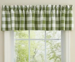 Park Designs Valance - Wicklow Check Sage - Unlined - 72in X 14in