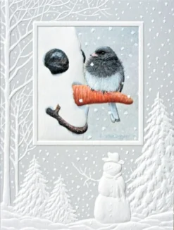 Petite Boxed Christmas Cards - "Nosey Junco"