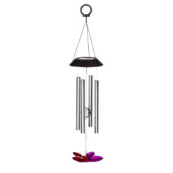 Solar Wind Chime - LED Butterfly With Chimes - 26 Inch
