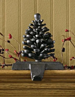 Park Designs Stocking Holder - Rustic Iron Pinecone Hook