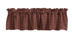 Park Designs Valance - Sturbridge Wine - Unlined - 72in X 14in