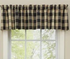 Park Designs Valance - Wicklow Black - Unlined - 72in X 14in