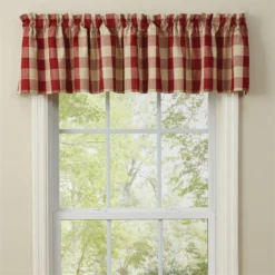 Park Designs Valance - Wicklow Garnet - Unlined - 72in X 14in