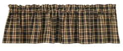 Park Designs Valance - Cambridge Black - Unlined - 72in X 14in
