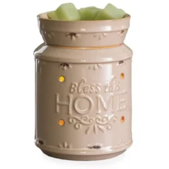 Wax Melt/Wax Tart Warmer - With Removable Dish - Bless This Home