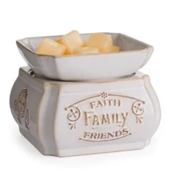 Wax Melt/Wax Tart Warmer - With Removable Dish - Faith Family Friends
