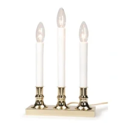 Window Candle - 3 Light Sensor Electric Candelabra